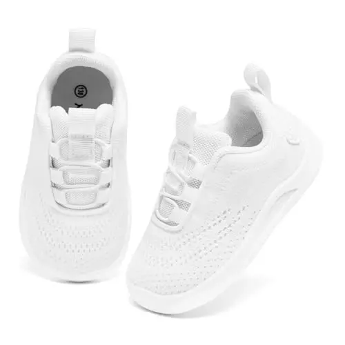 MORENDL Toddler Slip On Sneakers Baby Walking Shoes Non-Slip Breathable Boys & Girls Tennis Shoes Infant Running Shoes - 2