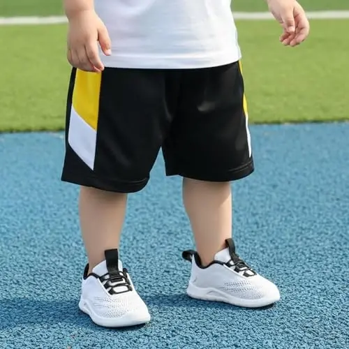 MORENDL Toddler Slip On Sneakers Baby Walking Shoes Non-Slip Breathable Unisex Pink Mesh Lace-Up Athletic Sneakers Infant Running Shoes - 1