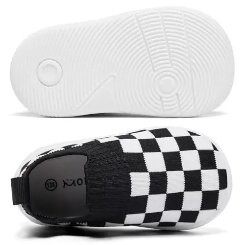 MORENDL Baby Toddler Walking Socks Non-Slip Breathable Unisex Casual Sneakers - 4