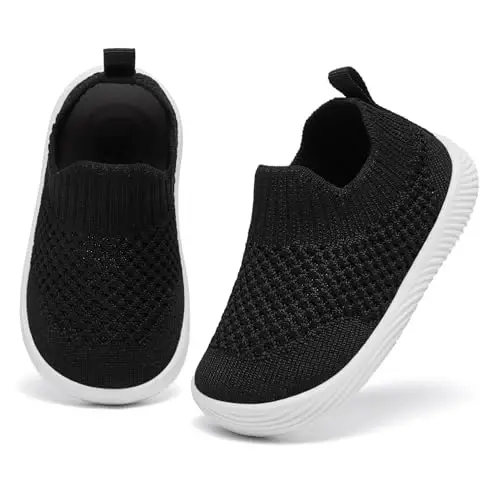 MORENDL Baby Toddler Walking Socks Non-Slip Breathable Unisex Casual Sneakers - 3
