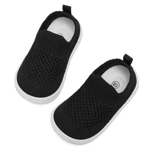 MORENDL Baby Toddler Walking Socks Non-Slip Breathable Unisex Casual Sneakers - 4