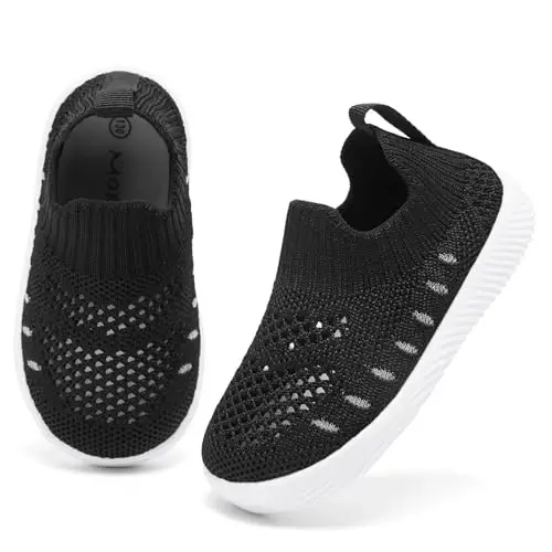 MORENDL Baby Toddler Walking Socks Non-Slip Breathable Unisex Casual Sneakers - 2