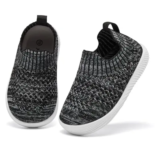 MORENDL Baby Toddler Walking Socks Non-Slip Breathable Unisex Casual Sneakers - 2