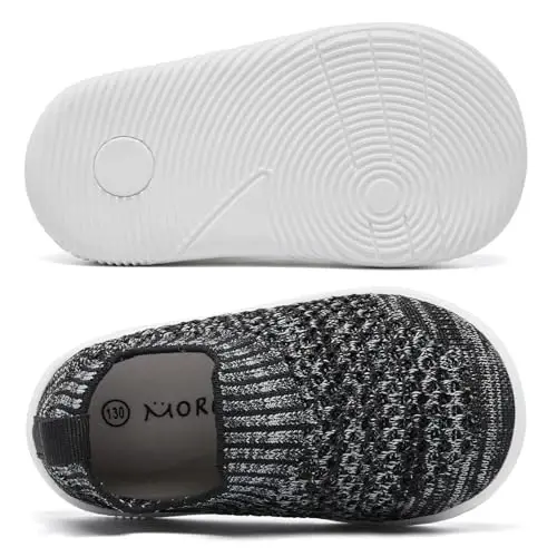 MORENDL Baby Toddler Walking Socks Non-Slip Breathable Unisex Casual Sneakers - 4