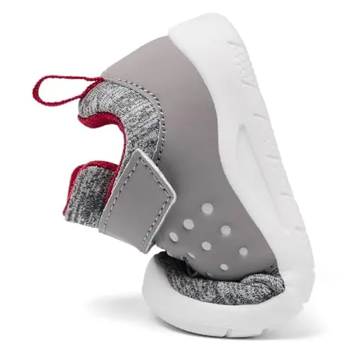 MORENDL Toddler Baby Shoes 0-4 Years Boy Girl Lightweight Breathable Non-Slip Sports Sneakers Running Walking Tennis Barefoot Shoes - 5