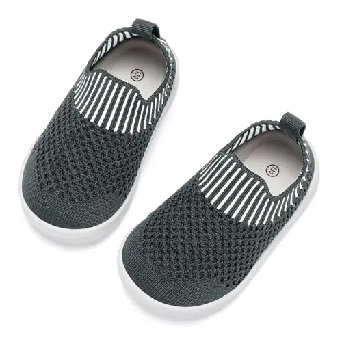 MORENDL Baby Toddler Walking Socks Non-Slip Breathable Unisex Casual Sneakers - 3