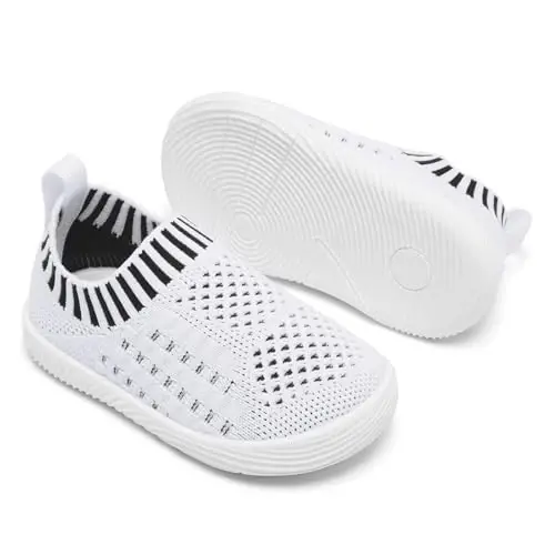 MORENDL Baby Toddler Walking Socks Non-Slip Breathable Unisex Casual Sneakers - 1