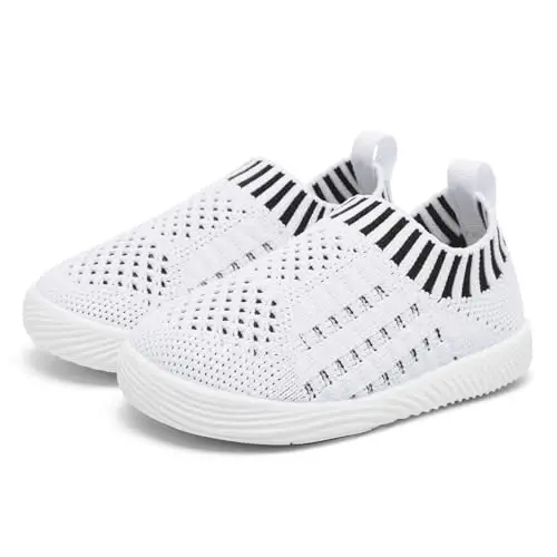 MORENDL Baby Toddler Walking Socks Non-Slip Breathable Unisex Casual Sneakers - 3