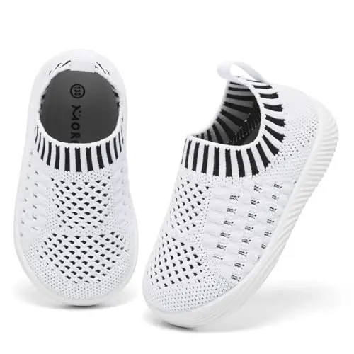 MORENDL Baby Toddler Walking Socks Non-Slip Breathable Unisex Casual Sneakers - 2