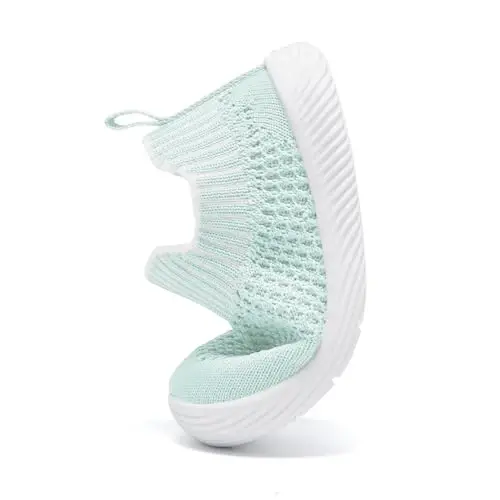 MORENDL Baby Toddler Walking Socks Non-Slip Breathable Unisex Casual Sneakers - 5