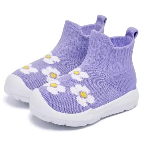 MORENDL Toddler Sock Shoes Baby Walking Shoes Infant Slippers Boys & Girls Non-Slip Sneakers - 1