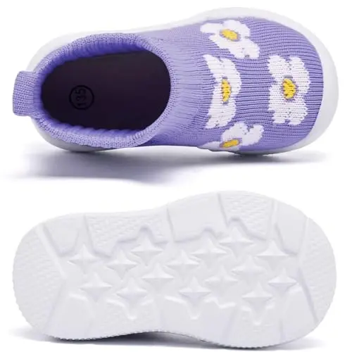 MORENDL Toddler Sock Shoes Baby Walking Shoes Infant Slippers Boys & Girls Non-Slip Sneakers - 5