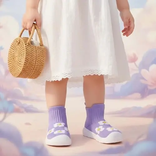 MORENDL Toddler Sock Shoes Baby Walking Shoes Infant Slippers Boys & Girls Non-Slip Sneakers 
