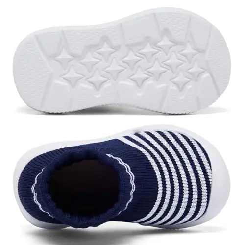 MORENDL Toddler Sock Shoes Baby Walking Shoes Infant Slippers Boys & Girls Non-Slip Sneakers - 3