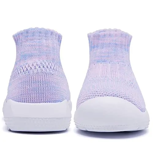MORENDL Toddler Sock Shoes Baby Walking Shoes Infant Slippers Boys & Girls Non-Slip Sneakers - 4