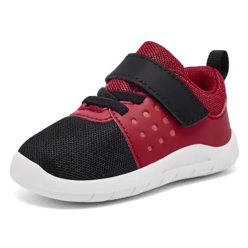 MORENDL Toddler Baby Shoes 0-4 Years Boy Girl Lightweight Breathable Non-Slip Sports Sneakers Running Walking Tennis Barefoot Shoes - 2