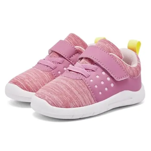 MORENDL Toddler Baby Shoes 0-4 Years Boy Girl Lightweight Breathable Non-Slip Sports Sneakers Running Walking Tennis Barefoot Shoes 