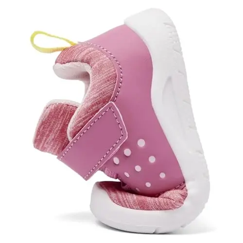MORENDL Toddler Baby Shoes 0-4 Years Boy Girl Lightweight Breathable Non-Slip Sports Sneakers Running Walking Tennis Barefoot Shoes - 5