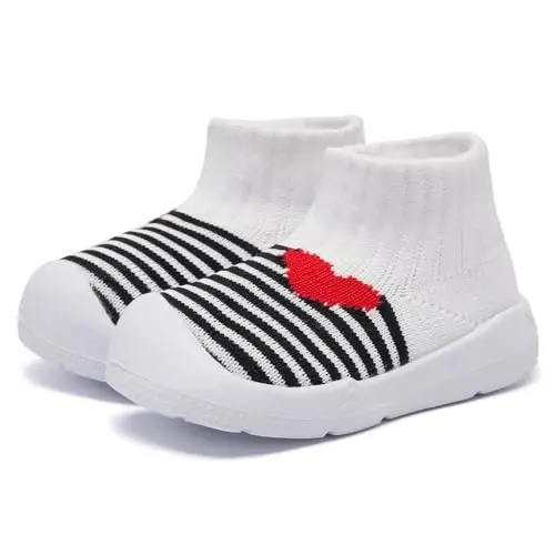 MORENDL Toddler Sock Shoes Baby Walking Shoes Infant Slippers Boys & Girls Non-Slip Sneakers - 1