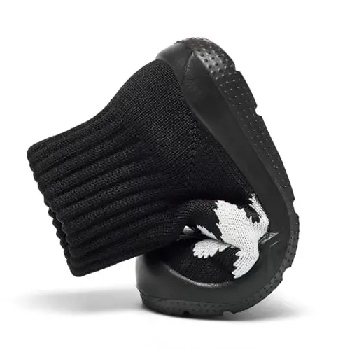 MORENDL Toddler Sock Shoes Baby Walking Shoes Infant Slippers Boys & Girls Non-Slip Sneakers - 5