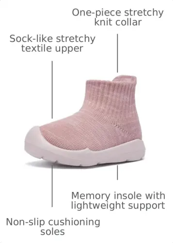 MORENDL Toddler Sock Shoes Baby Walking Shoes Infant Slippers Boys & Girls Non-Slip Sneakers - MORENDL (1)