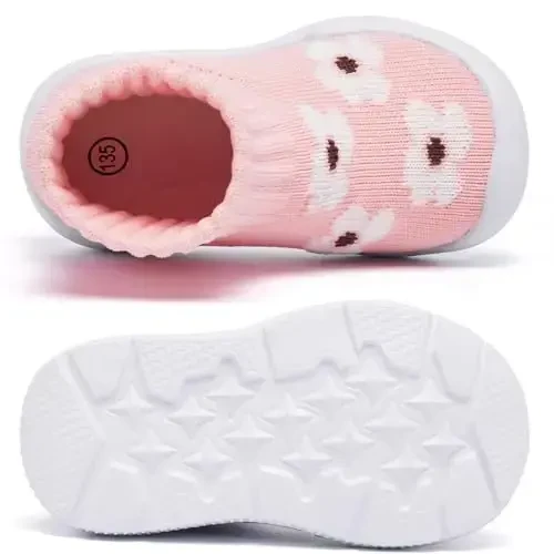 MORENDL Toddler Sock Shoes Baby Walking Shoes Infant Slippers Boys & Girls Non-Slip Sneakers - 5