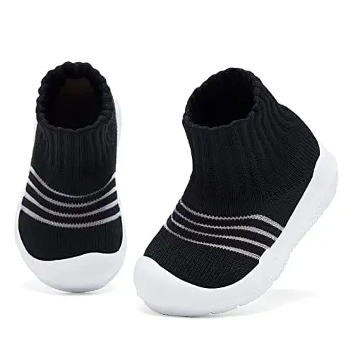 MORENDL Toddler Sock Shoes Baby Walking Shoes Infant Slippers Boys & Girls Non-Slip Sneakers - 1