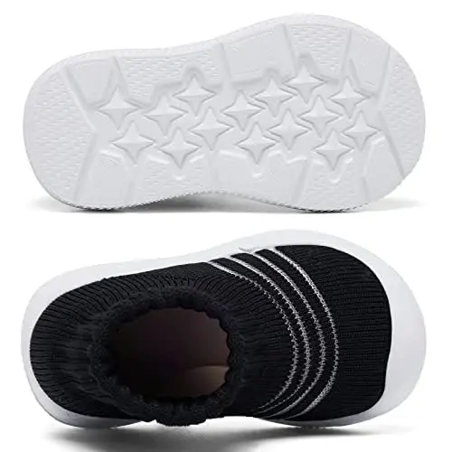 MORENDL Toddler Sock Shoes Baby Walking Shoes Infant Slippers Boys & Girls Non-Slip Sneakers - 5