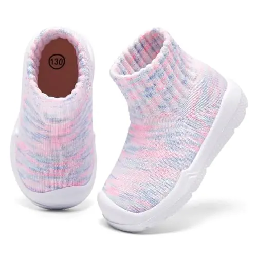 MORENDL Toddler Sock Shoes Baby Walking Shoes Infant Slippers Boys & Girls Non-Slip Sneakers - 2