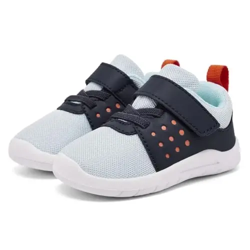 MORENDL Toddler Baby Shoes 0-4 Years Boy Girl Lightweight Breathable Non-Slip Sports Sneakers Running Walking Tennis Barefoot Shoes - 1