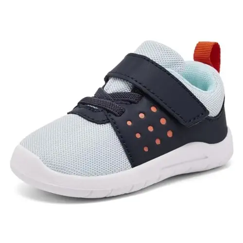 MORENDL Toddler Baby Shoes 0-4 Years Boy Girl Lightweight Breathable Non-Slip Sports Sneakers Running Walking Tennis Barefoot Shoes - 2
