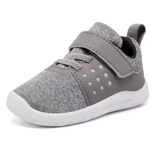 MORENDL Toddler Baby Shoes 0-4 Years Boy Girl Lightweight Breathable Non-Slip Sports Sneakers Running Walking Tennis Barefoot Shoes - 2