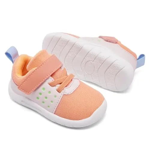 MORENDL Toddler Baby Shoes 0-4 Years Boy Girl Lightweight Breathable Non-Slip Sports Sneakers Running Walking Tennis Barefoot Shoes - 3