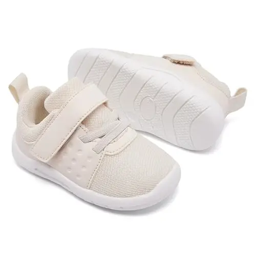 MORENDL Toddler Baby Shoes 0-4 Years Boy Girl Lightweight Breathable Non-Slip Sports Sneakers Running Walking Tennis Barefoot Shoes - 3