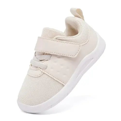 MORENDL Toddler Baby Shoes 0-4 Years Boy Girl Lightweight Breathable Non-Slip Sports Sneakers Running Walking Tennis Barefoot Shoes - 6