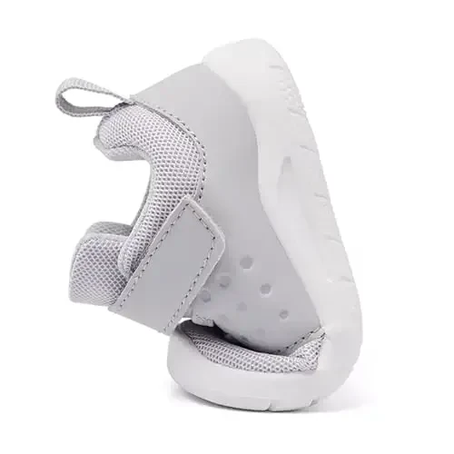 MORENDL Toddler Baby Shoes 0-4 Years Boy Girl Lightweight Breathable Non-Slip Sports Sneakers Running Walking Tennis Barefoot Shoes - 5