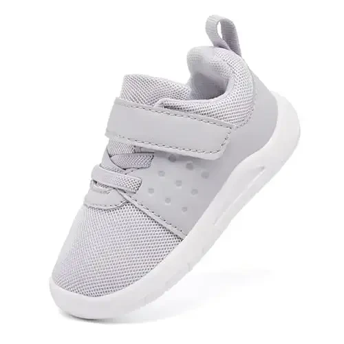 MORENDL Toddler Baby Shoes 0-4 Years Boy Girl Lightweight Breathable Non-Slip Sports Sneakers Running Walking Tennis Barefoot Shoes - 6