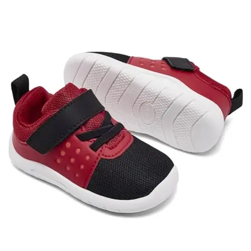 MORENDL Toddler Chaqaloq Poyafzallari 0-4 Yosh O'g'il Qiz Yengil Nafas Oluvchi Sirpanmaydigan Sport Krossovkalari Yugurish Yurgizish Tennis Oyoq Yalangoyoq Poyafzallari - 3