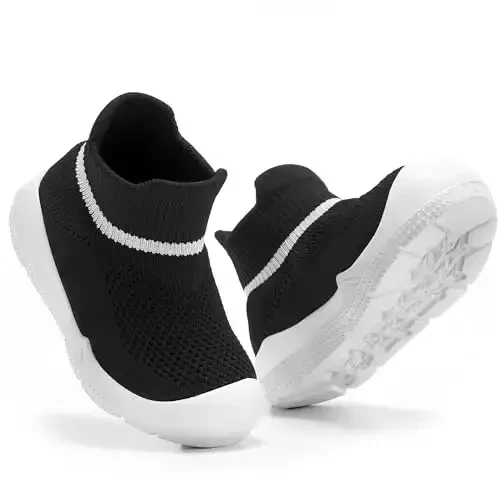 MORENDL Toddler Sock Shoes Baby Walking Shoes Infant Slippers Boys & Girls Non-Slip Sneakers - 2
