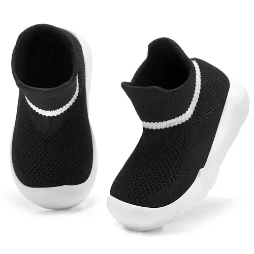 MORENDL Toddler Sock Shoes Baby Walking Shoes Infant Slippers Boys & Girls Non-Slip Sneakers - MORENDL