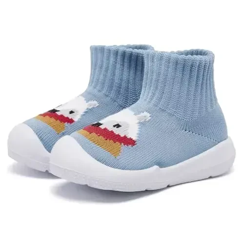 MORENDL Toddler Sock Shoes Baby Walking Shoes Infant Slippers Boys & Girls Non-Slip Sneakers 