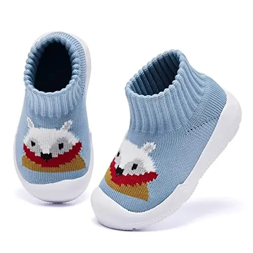 MORENDL Toddler Sock Shoes Baby Walking Shoes Infant Slippers Boys & Girls Non-Slip Sneakers - 2