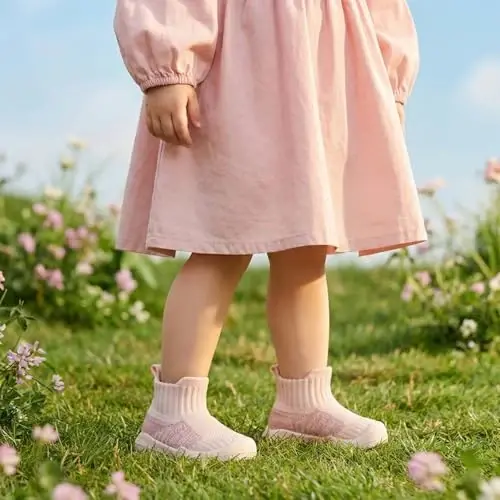 MORENDL Toddler Paypoq Poyafzal Kichkintoy Yurish Poyafzali Chaqaloq Uy poyafzallari O'g'il bolalar va qizlar uchun Sirpanmaydigan Krossovkalar 