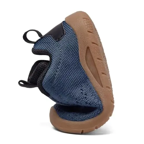 MORENDL Toddler Slip On Krossovkalar Chaqaloq Yurish Poyafzallari Sirpanmaydigan Nafas Oluvchan Unisex Pushti To'rli Atletik Krossovkalar Go'dak Yugurish Poyafzallari - 5