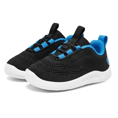 MORENDL Toddler Slip On Poyabzal Chaqaloq Yurish Poyabzali Sirpanmaydigan Nafas Oluvchan Unisex Pushti To'rli Atletik Poyabzal Chaqaloq Yugurish Poyabzali - 1