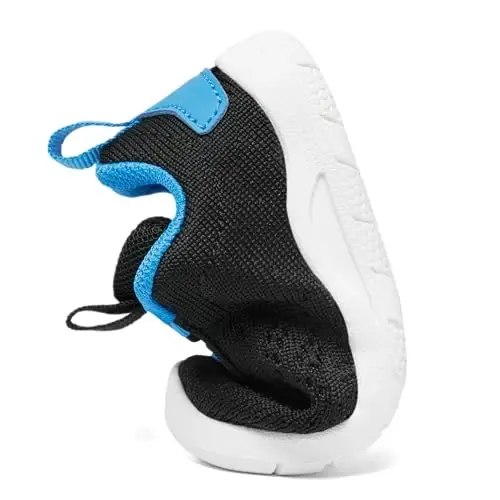 MORENDL Toddler Slip On Poyabzal Chaqaloq Yurish Poyabzali Sirpanmaydigan Nafas Oluvchan Unisex Pushti To'rli Atletik Poyabzal Chaqaloq Yugurish Poyabzali - 5