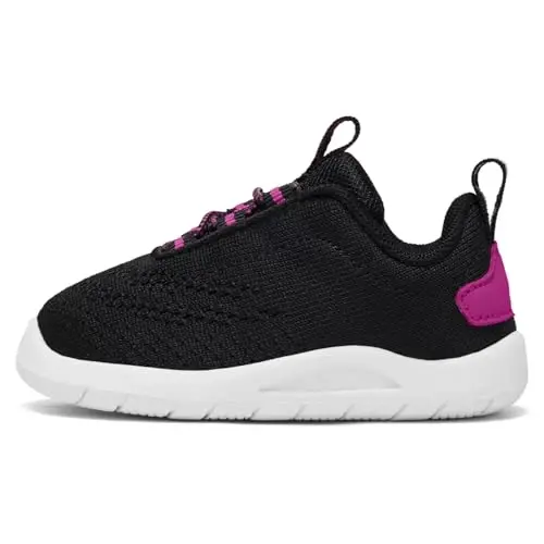 MORENDL Toddler Slip On Poyafzallar Chaqaloq Yurish Poyafzallari Sirpanmaydigan Nafas Oluvchi Unisex Pushti To'rli Atletika Poyafzallari Go'dak Yugurish Poyafzallari - 6
