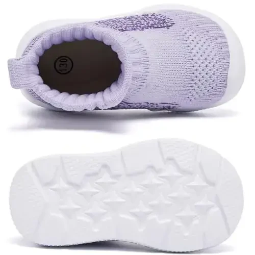 MORENDL Toddler Sock Shoes Baby Walking Shoes Infant Slippers Boys & Girls Non-Slip Sneakers - 5