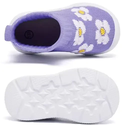 MORENDL Toddler Sock Shoes Baby Walking Shoes Infant Slippers Boys & Girls Non-Slip Sneakers - 5