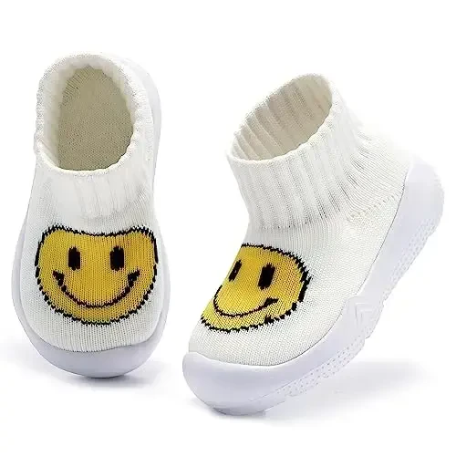 MORENDL Toddler Sock Shoes Baby Walking Shoes Infant Slippers Boys & Girls Non-Slip Sneakers - 3